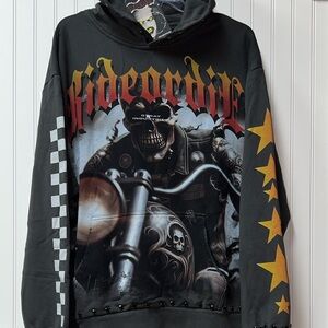 Stray Ride Or Die Harley Davidson Hoodie Sweatshirt XXL Heavyweight NWT